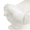 Set of 2 White Ceramic Coastal Bird Sculpture, 16.75", 18.25"